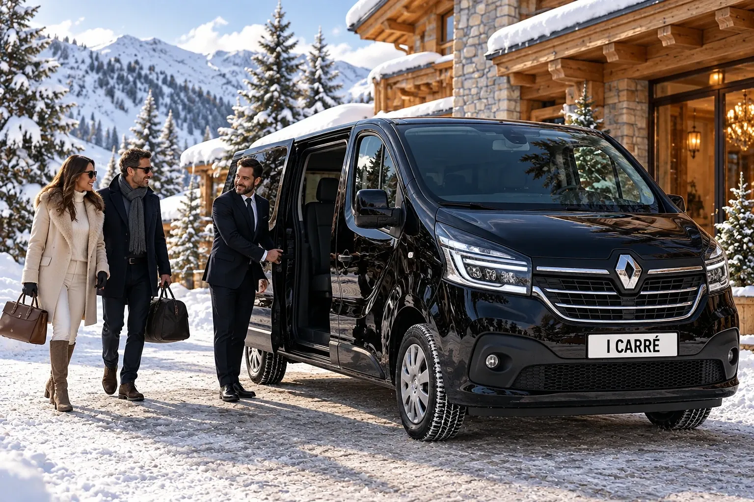 Lyon Saint-Exupéry airport, start of the private transfer to Courchevel