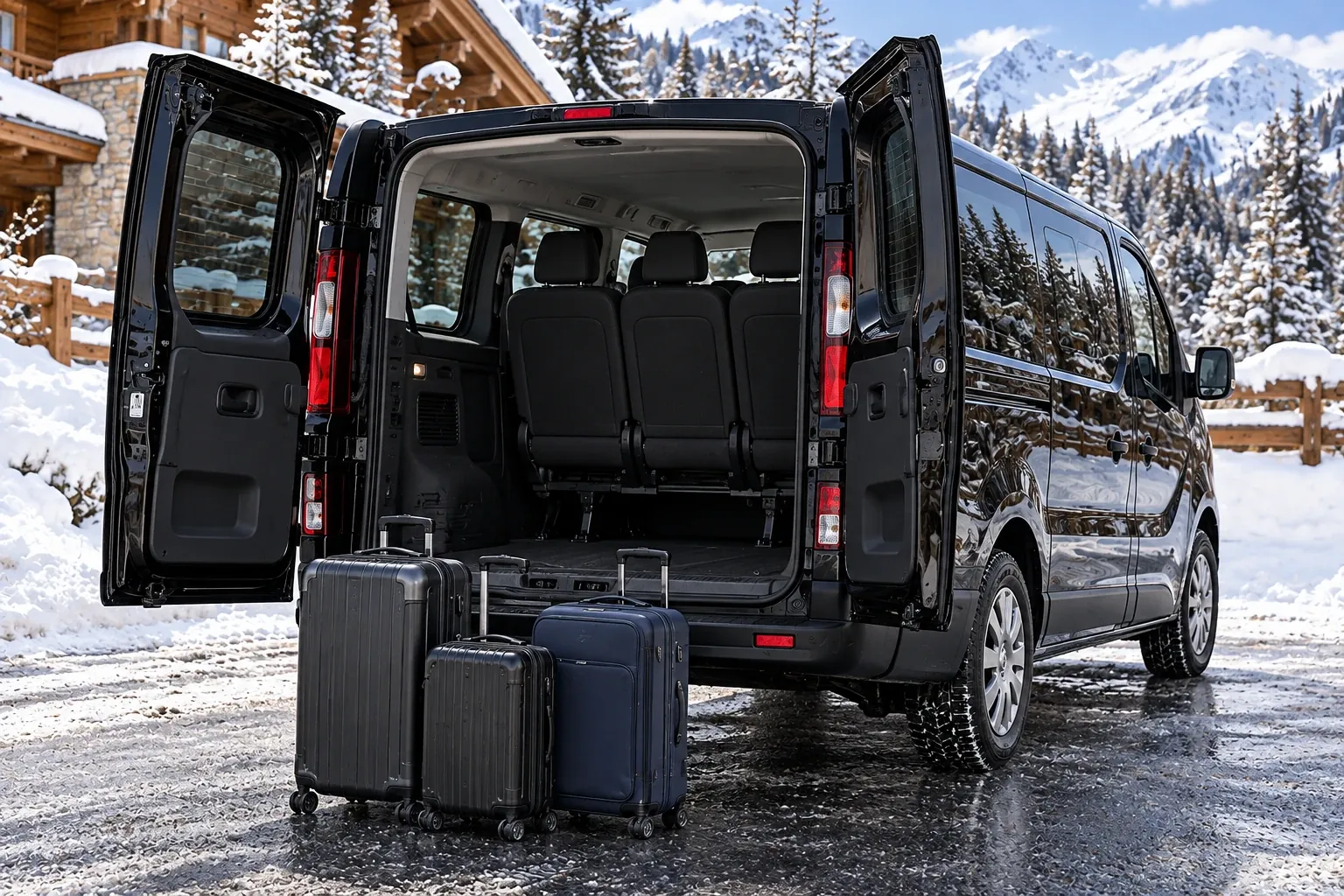 Aéroport Lyon Saint-Exupéry, départ du transfert VTC vers Courchevel, alternative au taxi